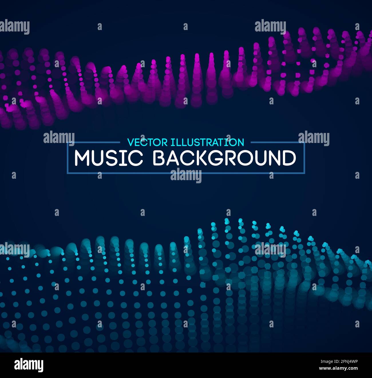 Music Background Blue abstract futuristic background. Future technology