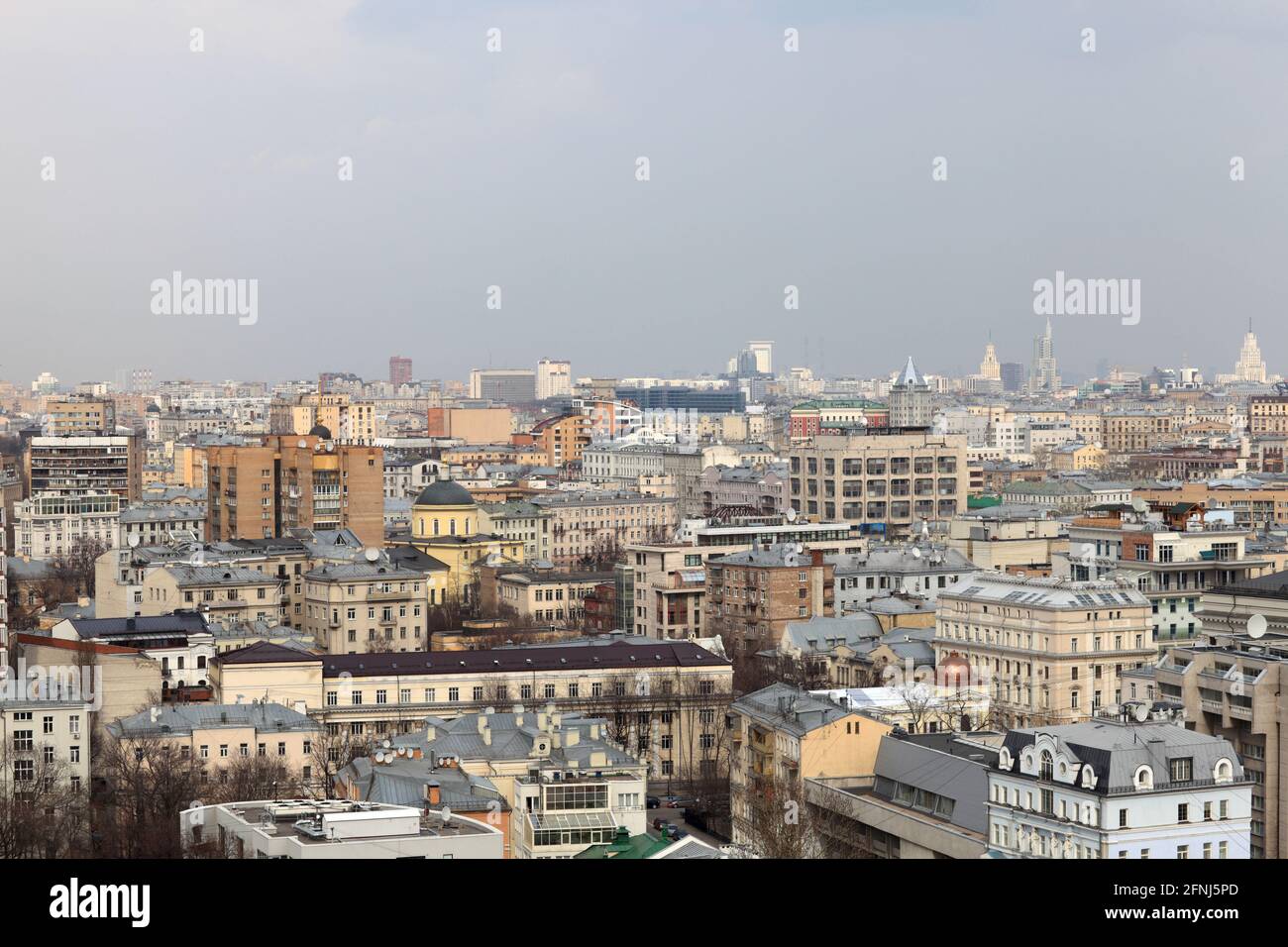 The view of Moscow from above, Russia Stock Photo - Alamy