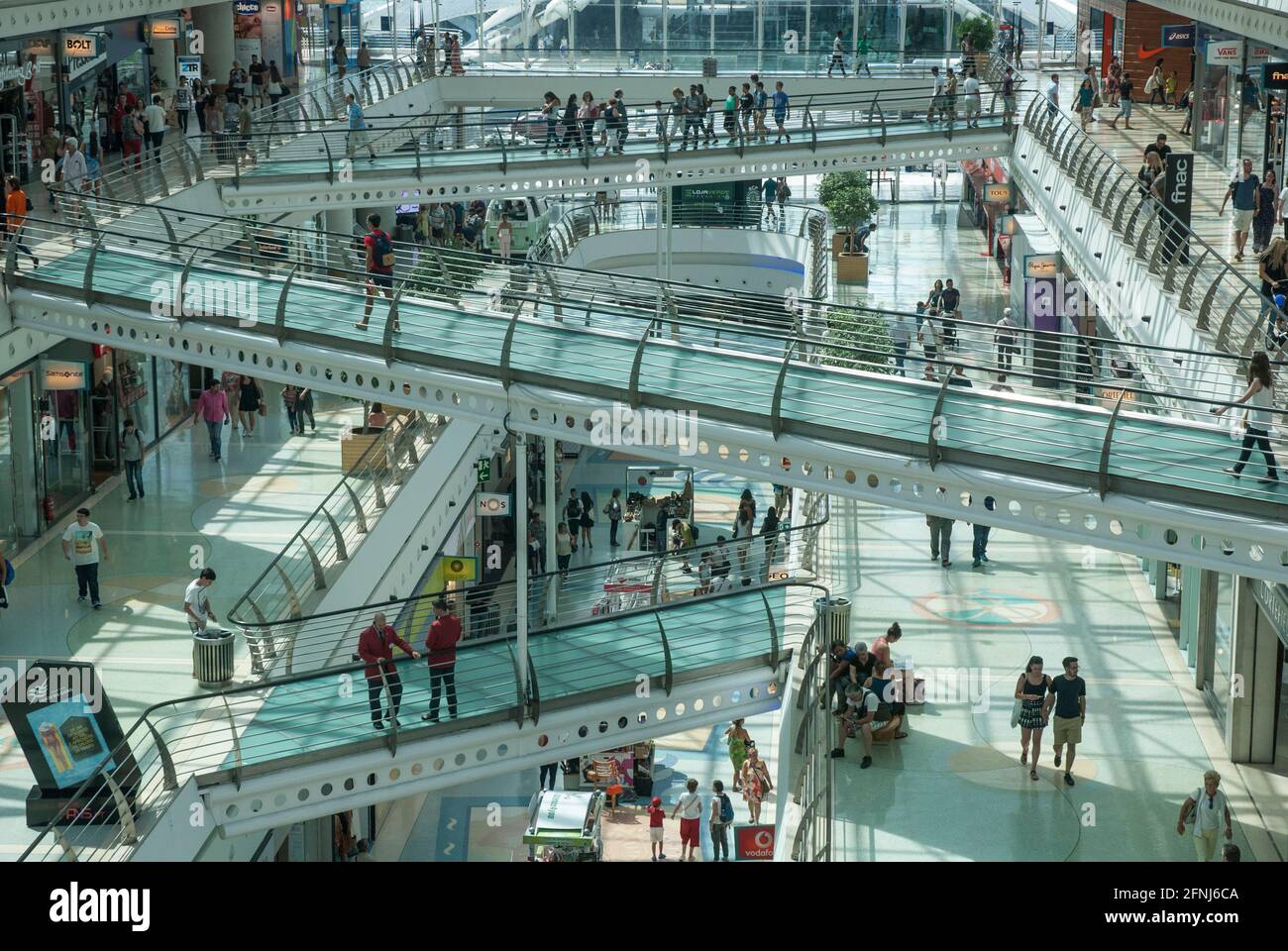 Lissabon Centro Vasco da Gama. Riesiges Einkaufs-Zentrum am EXPO-Gelände. Stock Photo