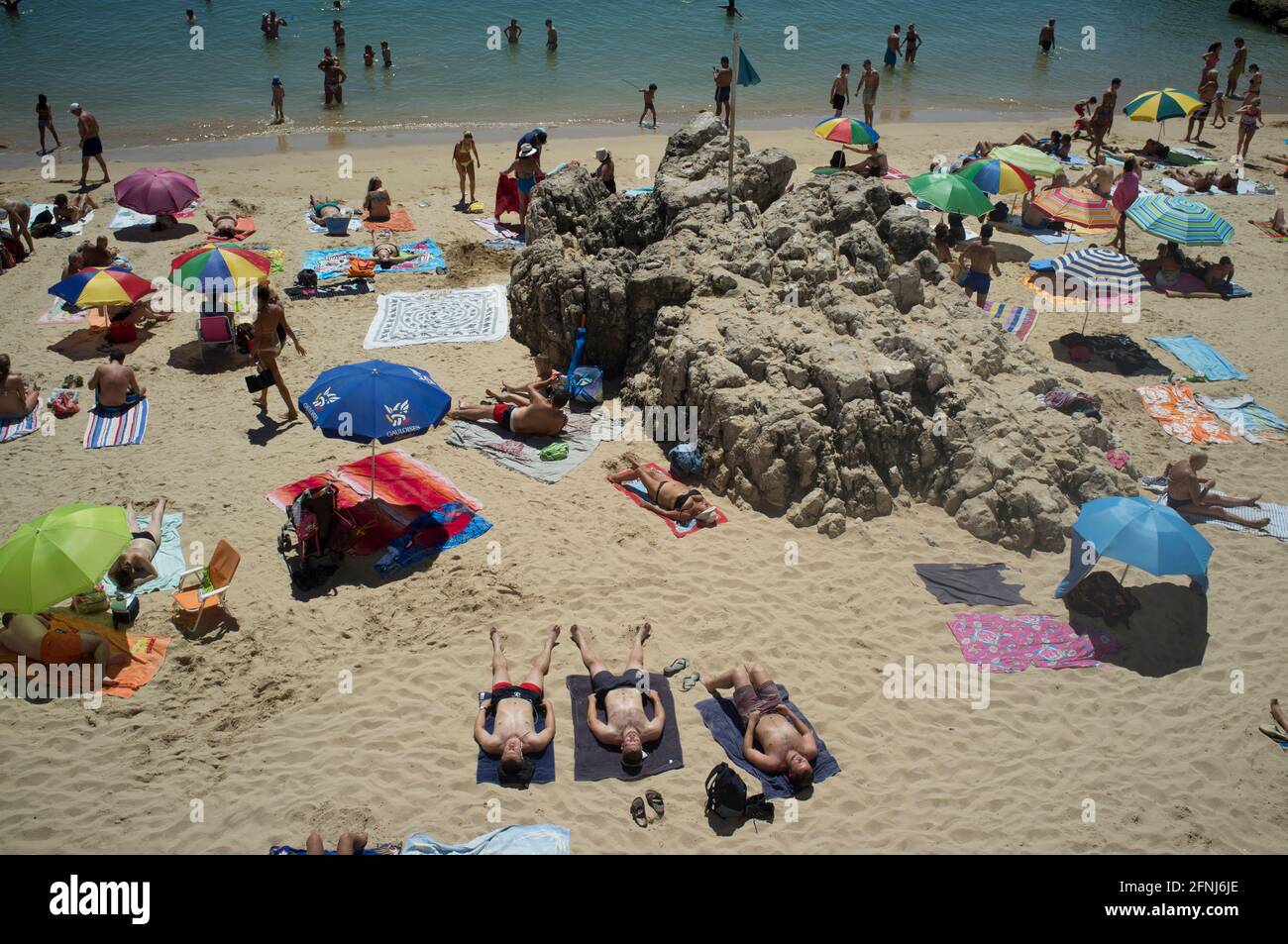 Praia da Rainha, Cascais, b. Lissabon, Portugal Stock Photo