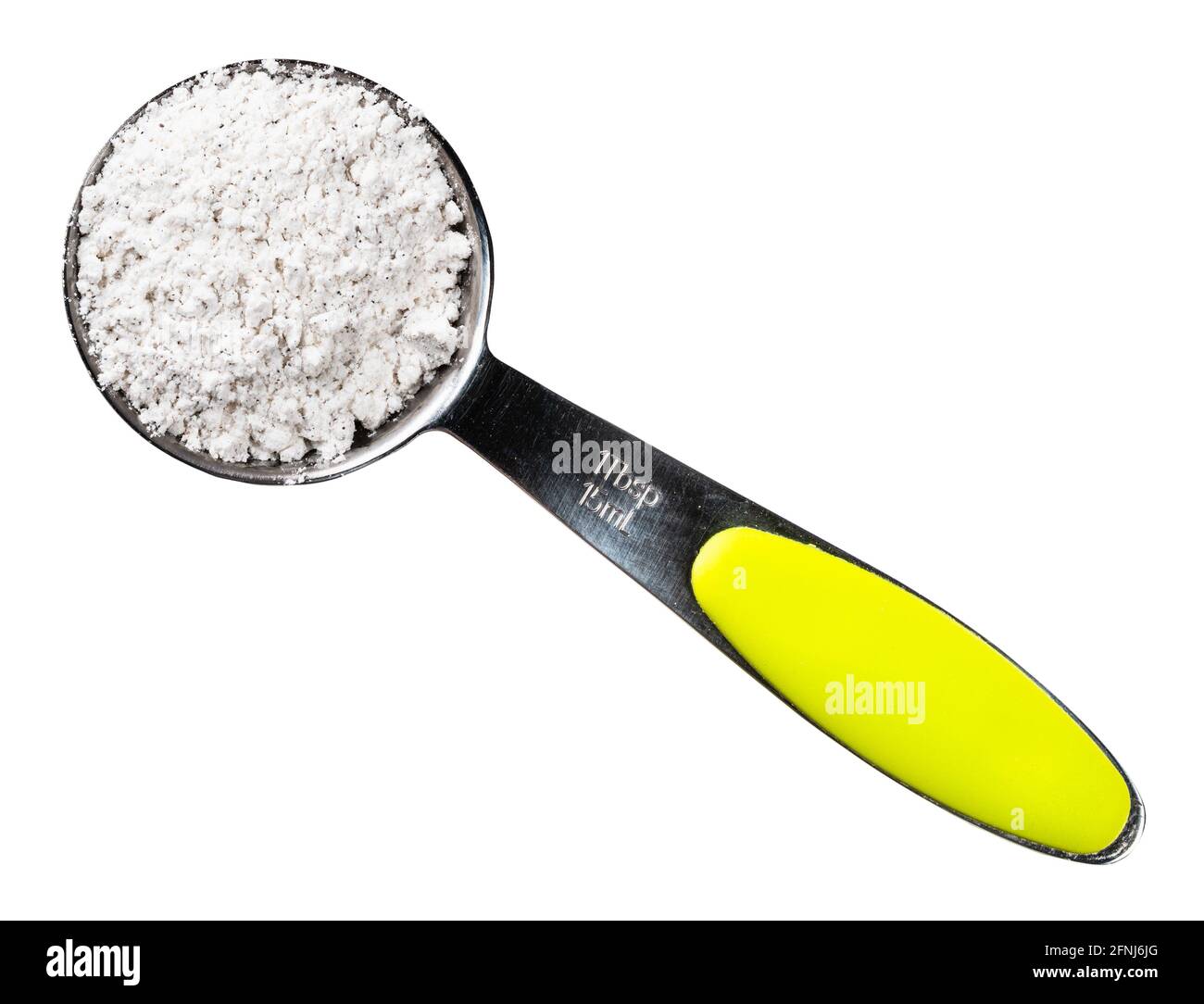 top view of vanilla sugar (powdered sugar with natural vanilla pieces