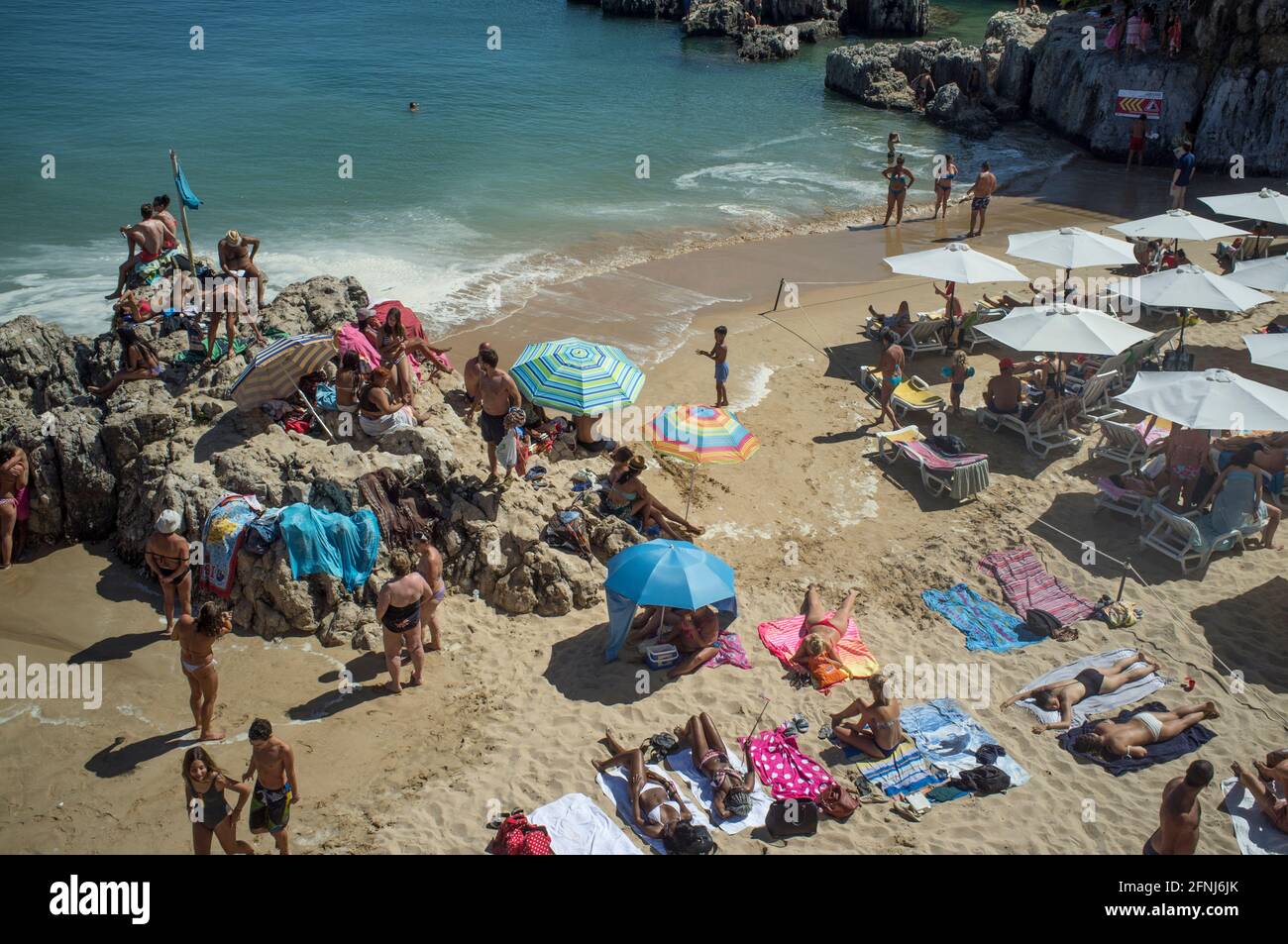 Praia da Rainha, Cascais, b. Lissabon, Portugal Stock Photo