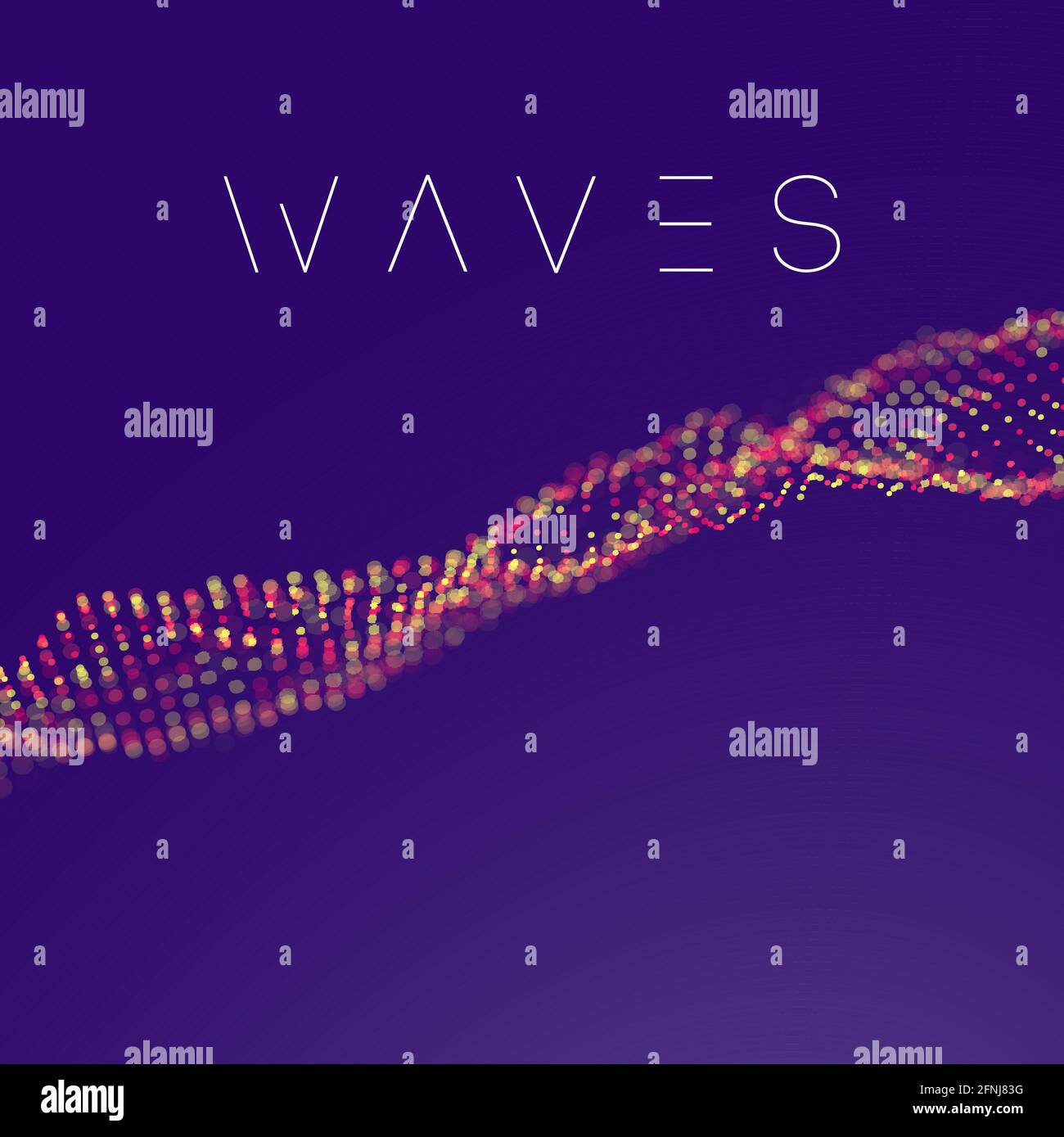 Pink purple wave background. Abstract vector poster technology background vector illustration. EPS 10. Stock Vector