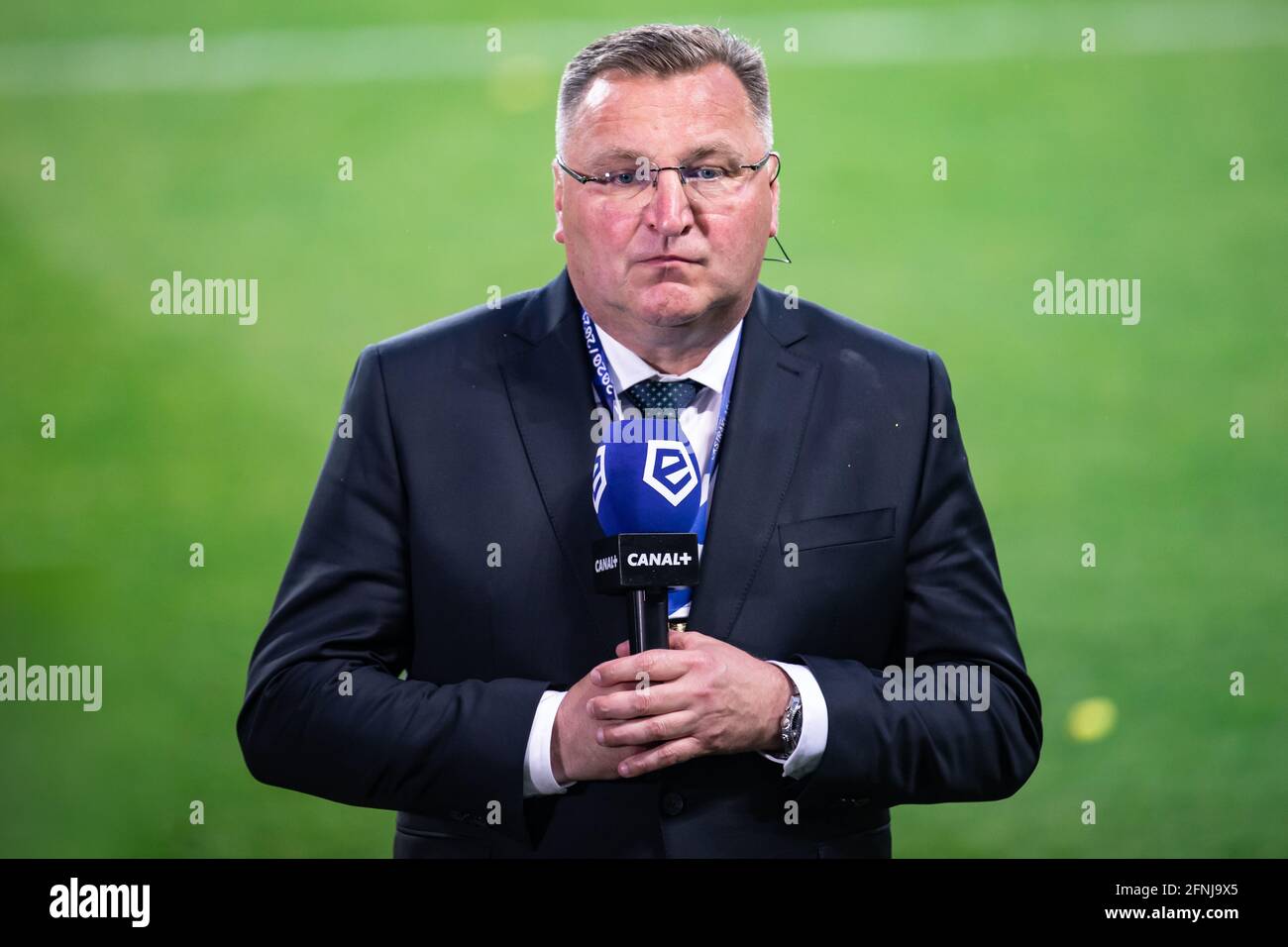 Warsaw Poland 16th May 2021 Czeslaw Michniewicz Coach Of Legia Seen During The Cup Awarding Ceremony For Winning The Polish Pko Ekstraklasa League Legia Warszawa Became The Most Successful Club In Poland
