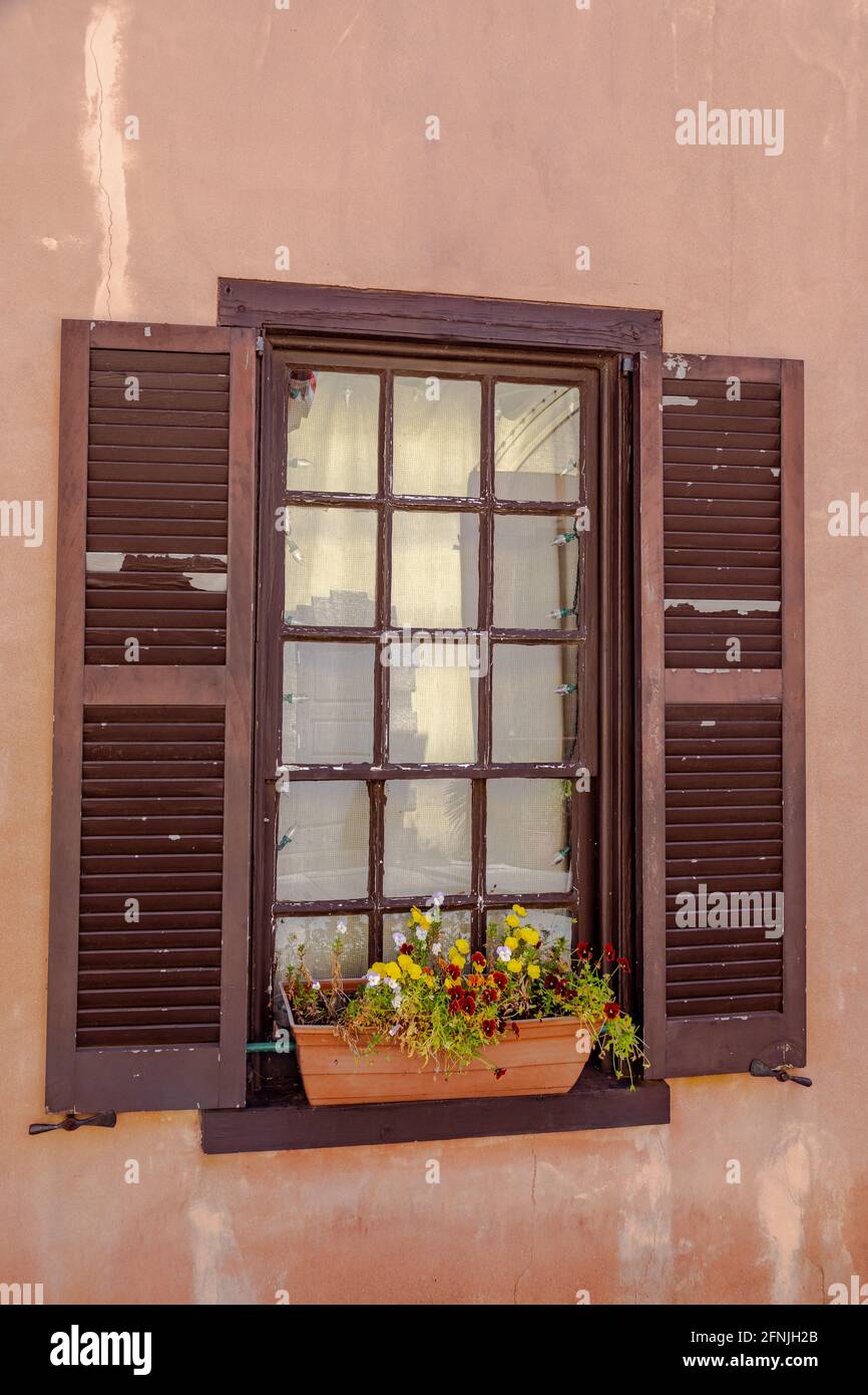 St Augustine Window Stock Photo