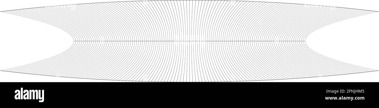 Squeeze long, oblong irregular rectangular wire-frame, grid, mesh ...