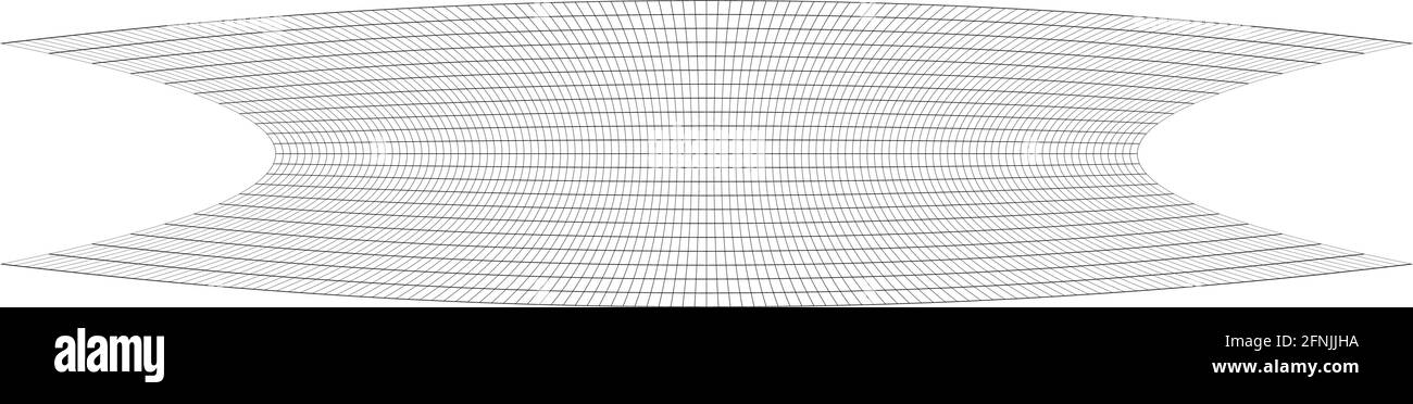 Squeeze long, oblong irregular rectangular wire-frame, grid, mesh ...