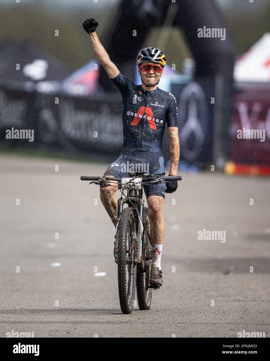 Tom Pidcock wins UCI Mountain Bike World Cup on May 16 2021 in