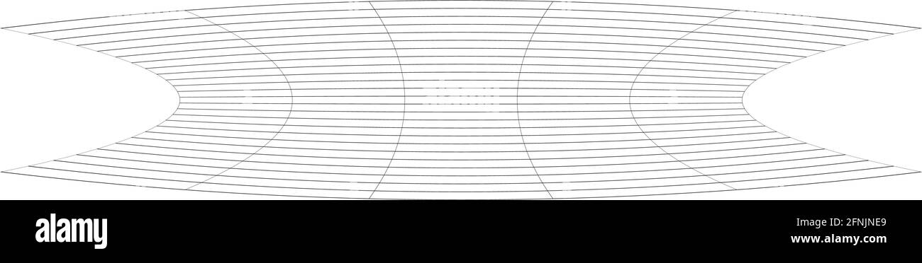Squeeze long, oblong irregular rectangular wire-frame, grid, mesh ...