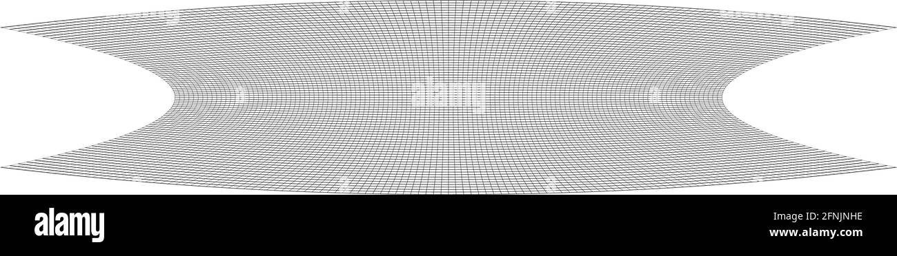 Squeeze long, oblong irregular rectangular wire-frame, grid, mesh ...