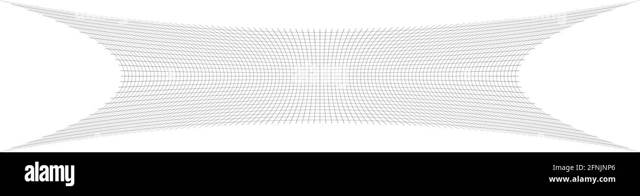 Squeeze long, oblong irregular rectangular wire-frame, grid, mesh ...