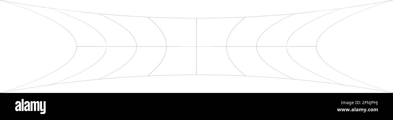 Squeeze long, oblong irregular rectangular wire-frame, grid, mesh ...