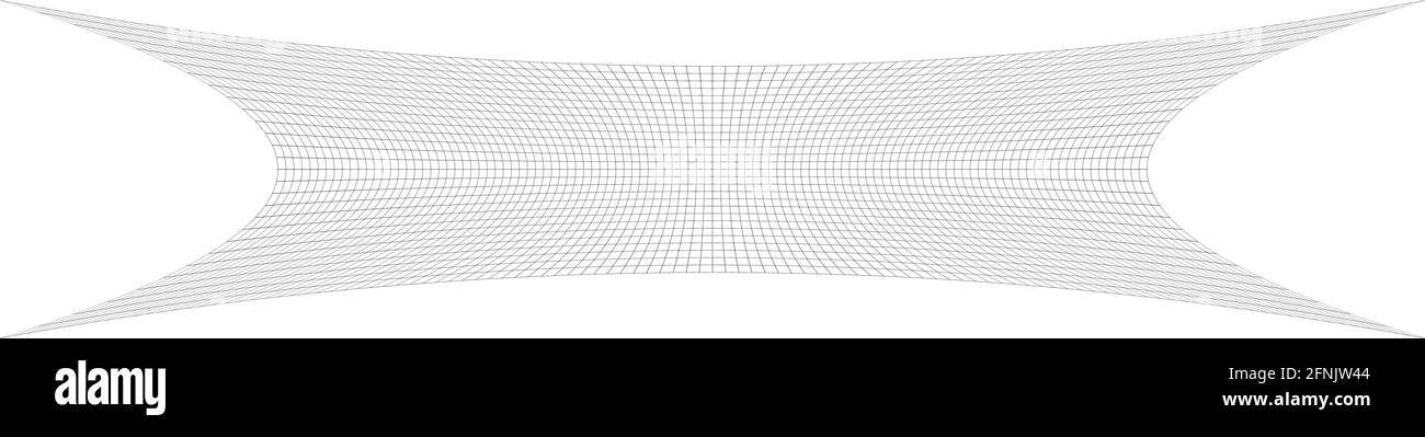 Squeeze long, oblong irregular rectangular wire-frame, grid, mesh ...