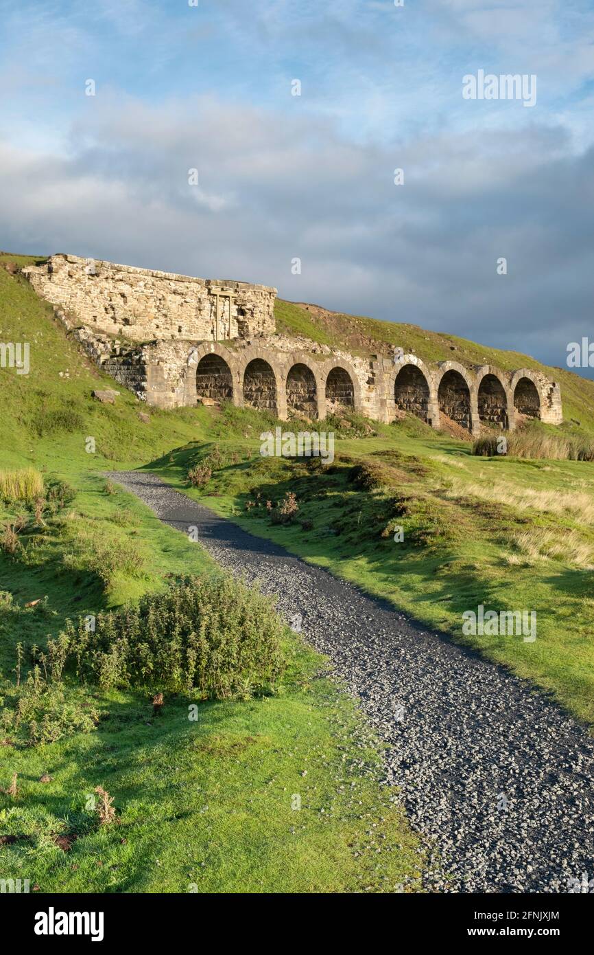 Chimney Bank Mines at Rosedale Abbey North York Moors Stock Photo