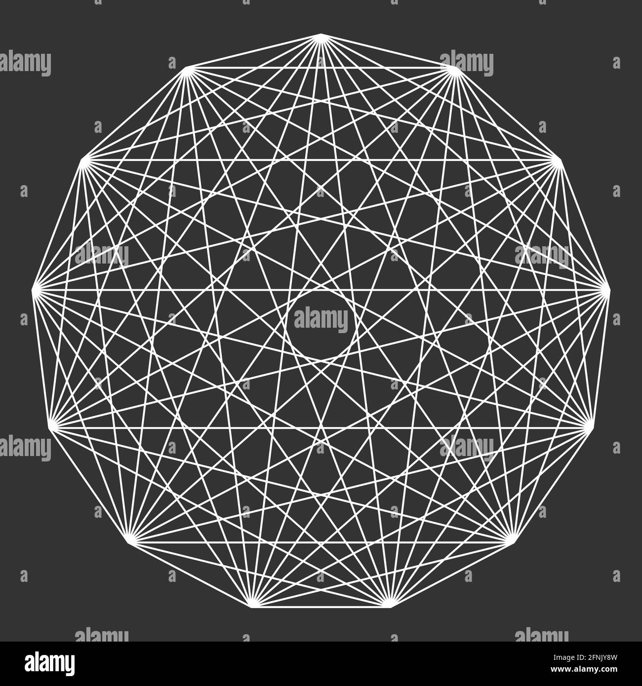 Interlocking, interconnect polygon shape, elemenet – Stock vector ...