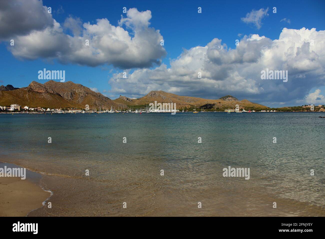Playa del Port de Pollenca Stock Photo
