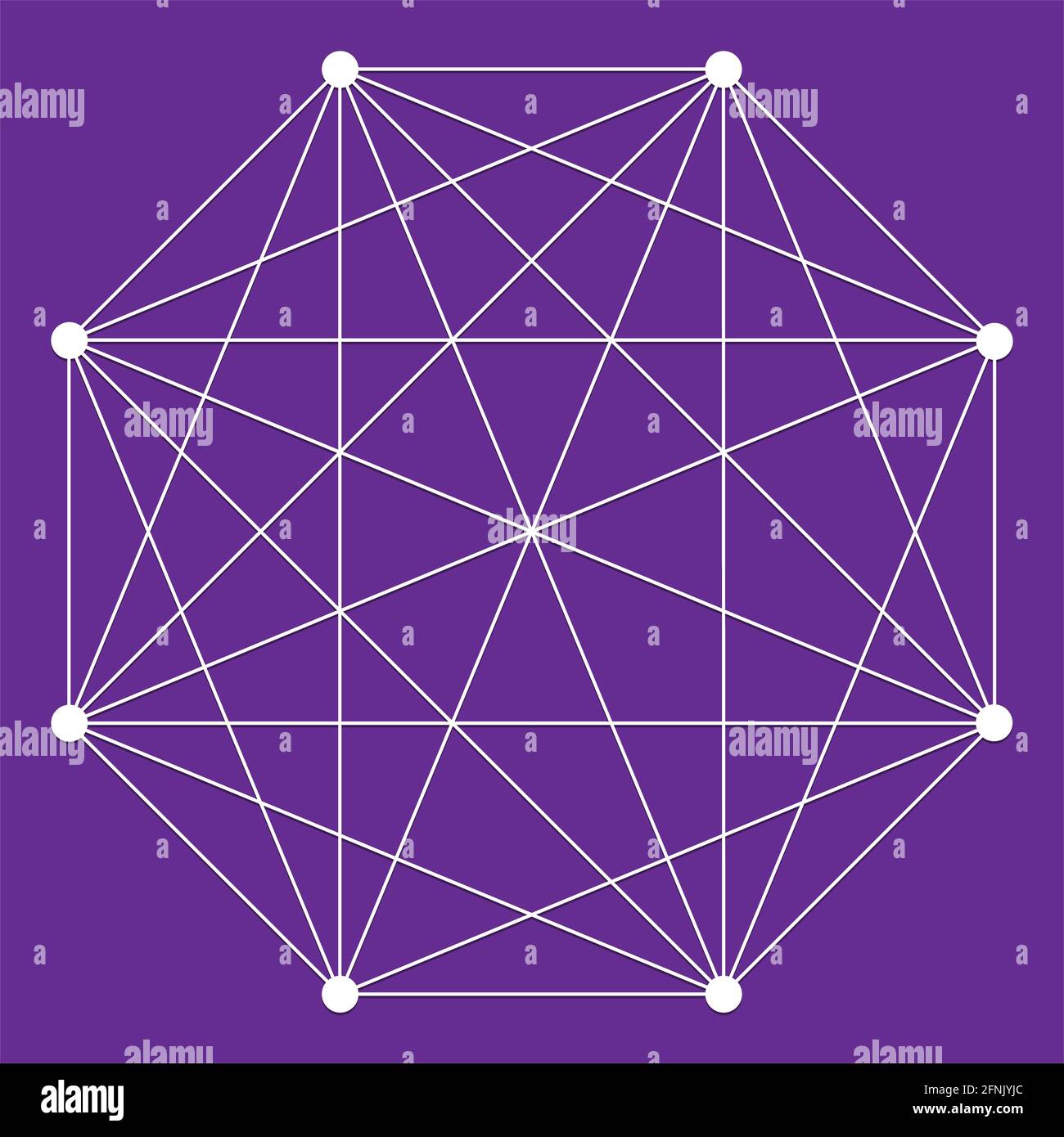 Interlocking, interconnect polygon shape, elemenet – Stock vector ...