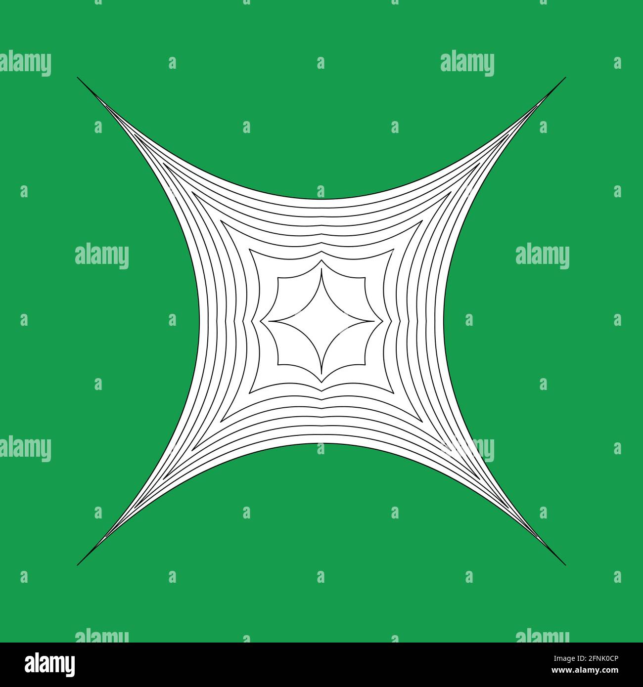 Simple, basic mandala motif icon symbol – Stock vector illustration ...
