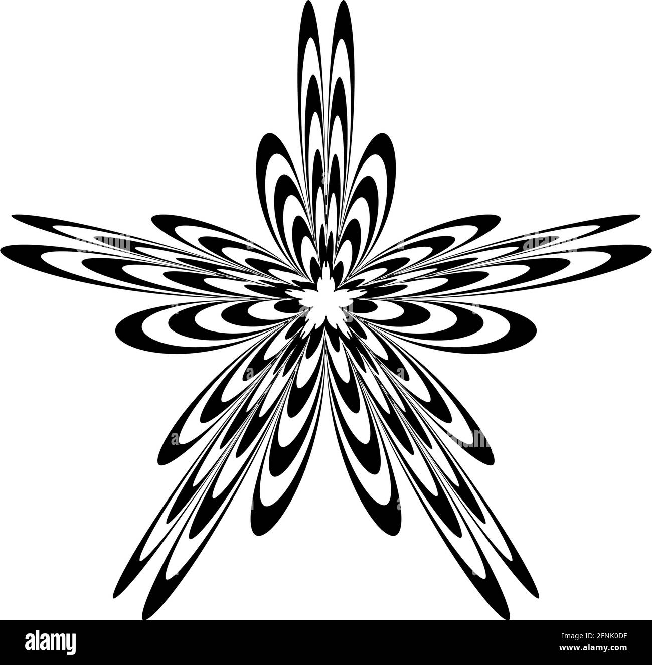 Simple, basic mandala motif icon symbol – Stock vector illustration ...