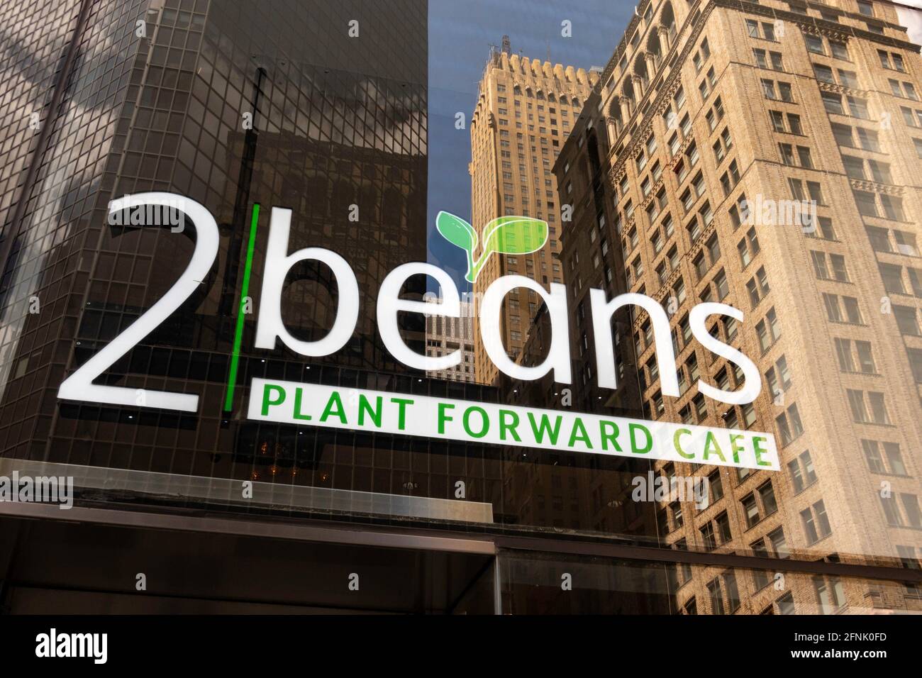 2 Beans Chocolate and Coffee Shop is located in Murray Hill, New York City, USA  2021 Stock Photo