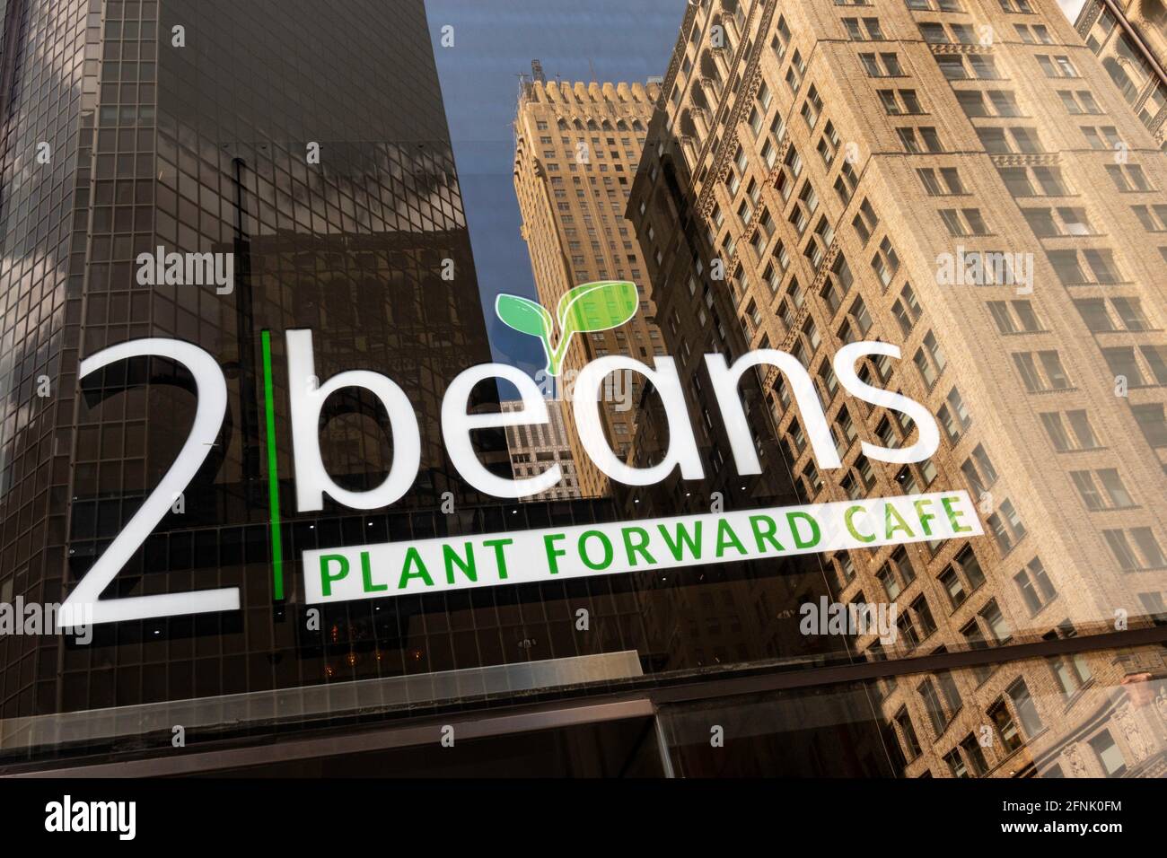 2 Beans Chocolate and Coffee Shop is located in Murray Hill, New York City, USA  2021 Stock Photo