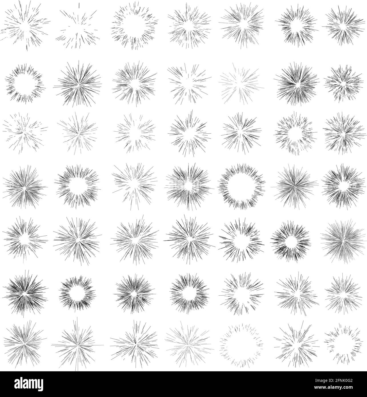 Random Radiating Patterns Radial, radiating lines beams, rays. Random lines diverging – Stock ...