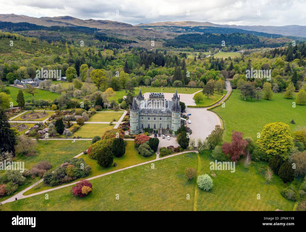 Inveraray aerial view hires stock photography and images Alamy