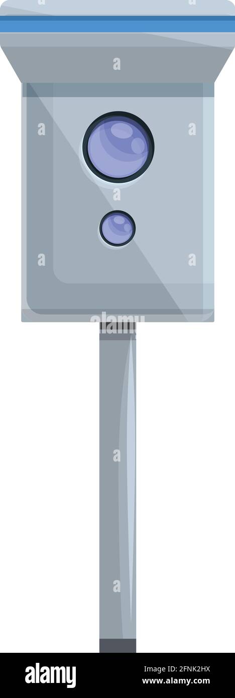 Speed radar area icon. Cartoon of Speed radar area vector icon for web design isolated on white background Stock Vector