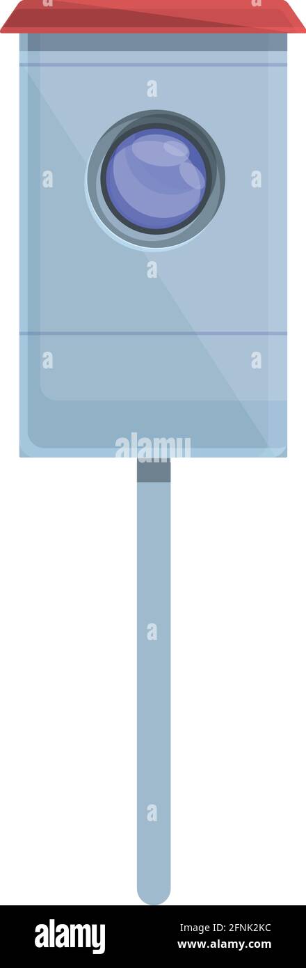 Speed radar control icon. Cartoon of Speed radar control vector icon for web design isolated on white background Stock Vector