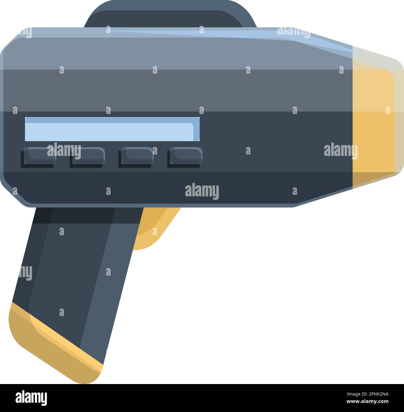 Speed radar gun icon. Cartoon of Speed radar gun vector icon for web design isolated on white background Stock Vector