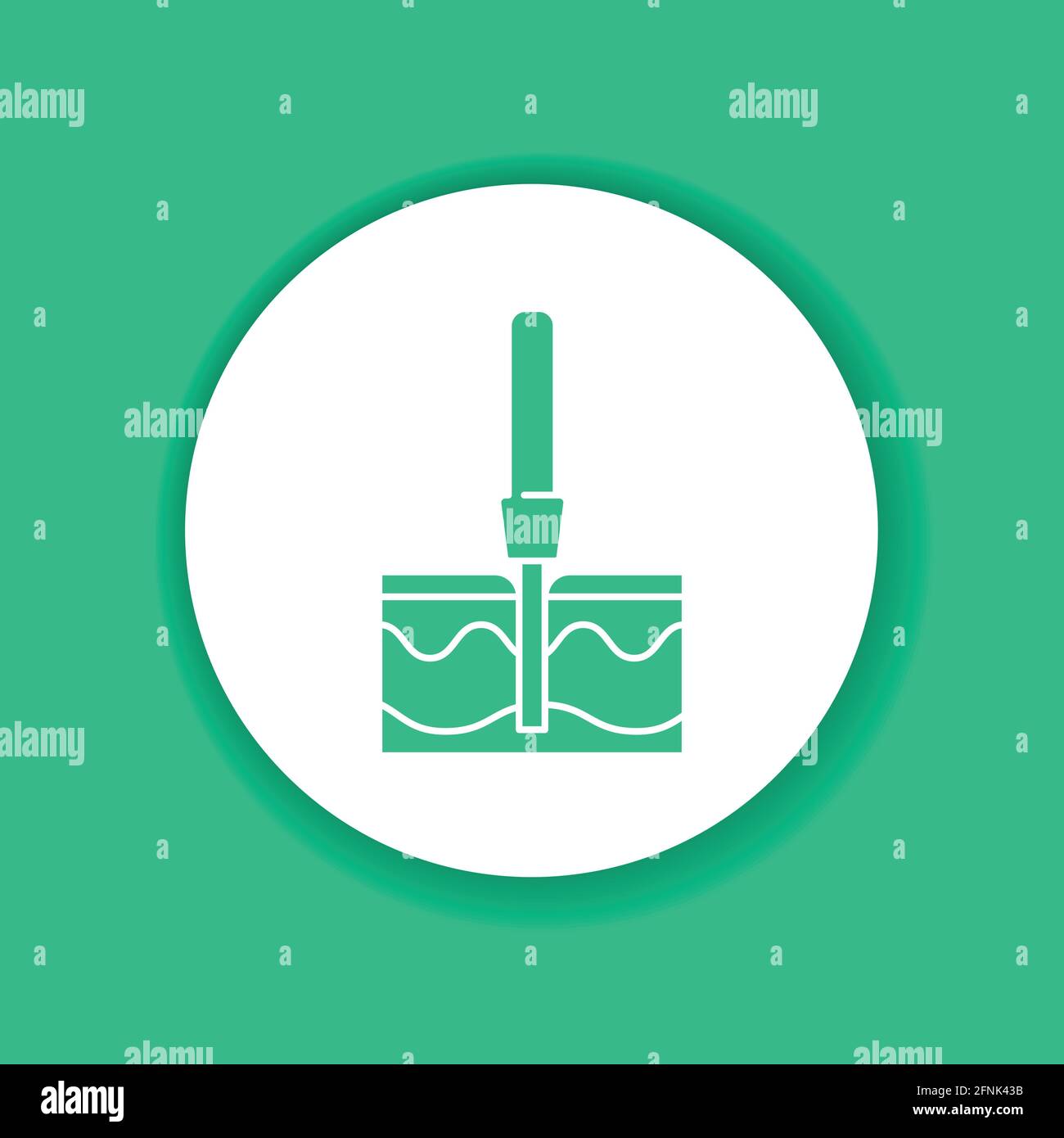 Biopsy color glyph icon. Medical and scientific concept. Laboratory ...