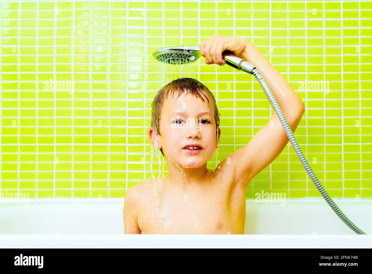 Young Boy Shower