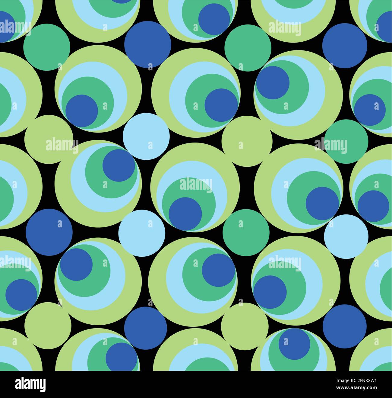 Seamless circle background in green and blue design Stock Vector Image ...