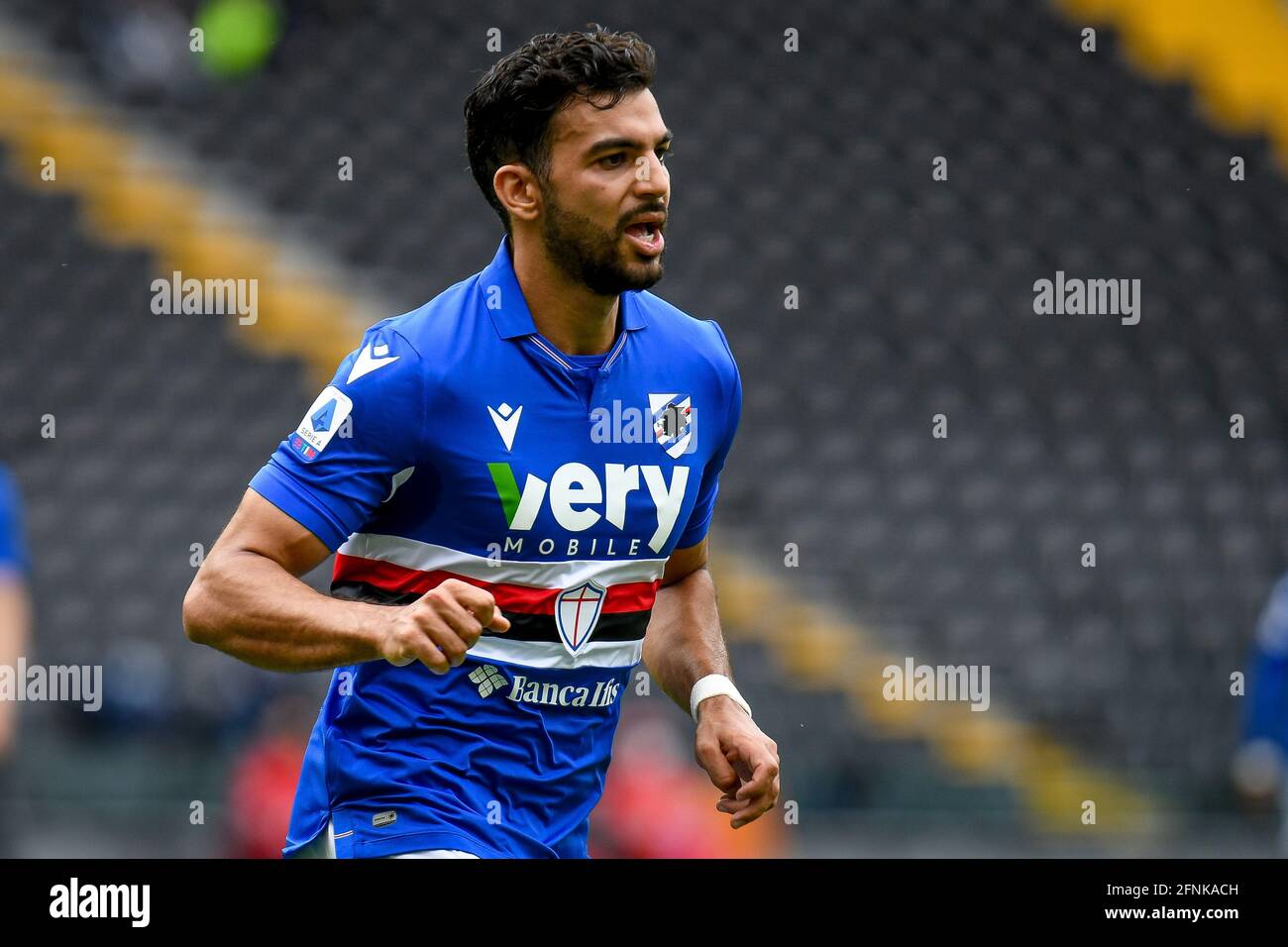 Udine, Italy. 16th May, 2021. Mehdi Leris (Sampdoria) during Udinese Calcio vs UC Sampdoria, Italian football Serie A match in Udine, Italy, May 16 2021 Credit: Independent Photo Agency/Alamy Live News Stock Photo