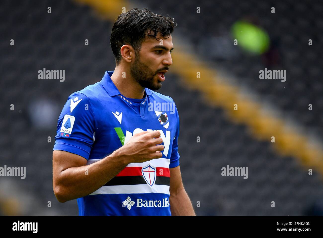 Udine, Italy. 16th May, 2021. Mehdi Leris (Sampdoria) during Udinese Calcio vs UC Sampdoria, Italian football Serie A match in Udine, Italy, May 16 2021 Credit: Independent Photo Agency/Alamy Live News Stock Photo