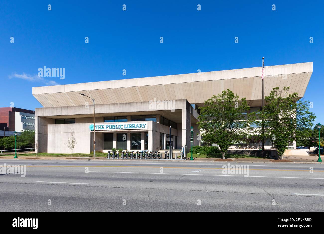 CHATTANOOGA, TN, USA7 MAY 2021 The Chattanooga Public Library. Front