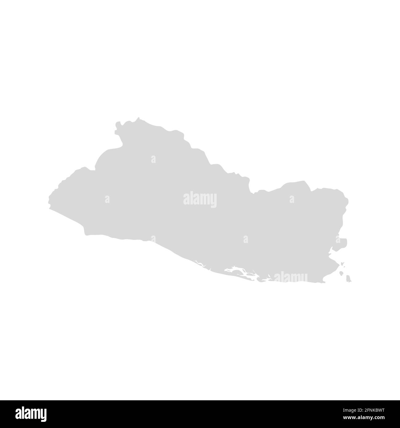 El Salvador country vector map shape illustration Stock Vector
