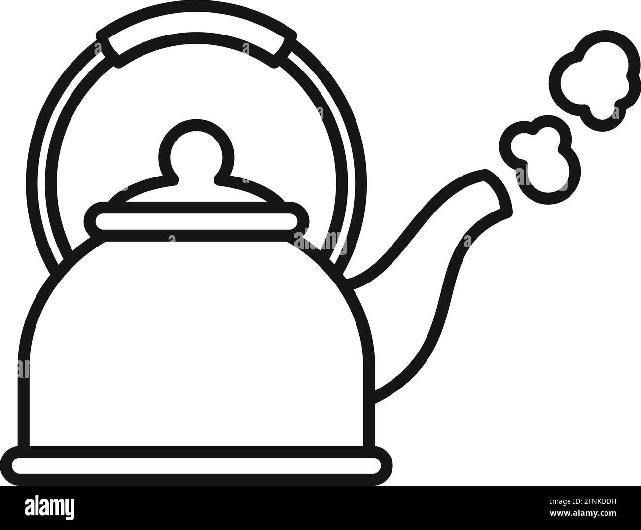 Boiling kettle icon, outline style Stock Vector Image & Art Alamy