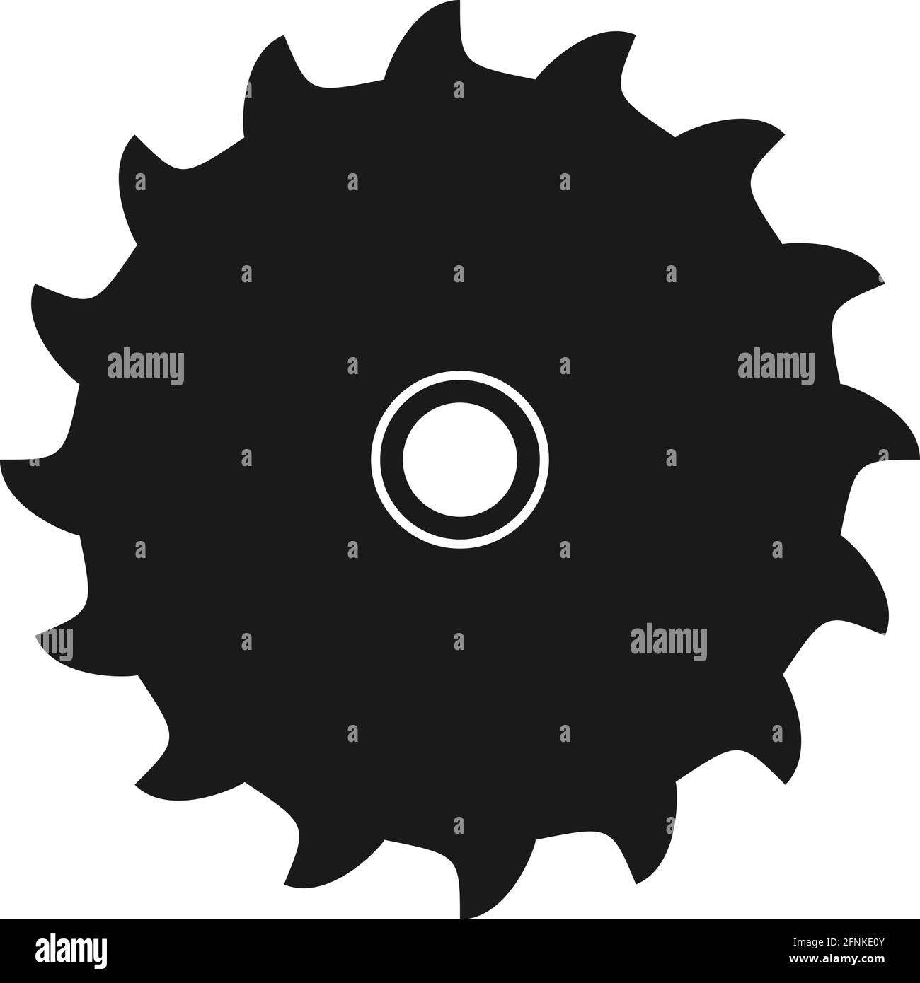 Circular saw blade or table saw blade for power tool in vector icon Stock Vector Image & Art Alamy