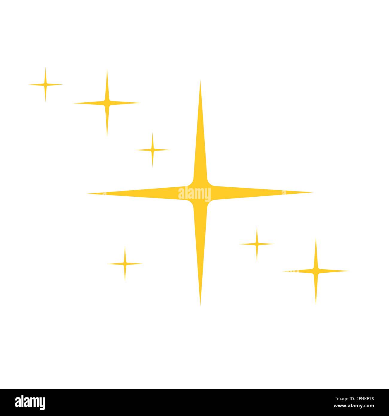 Gold glitter star icon isolated on white Vector Image