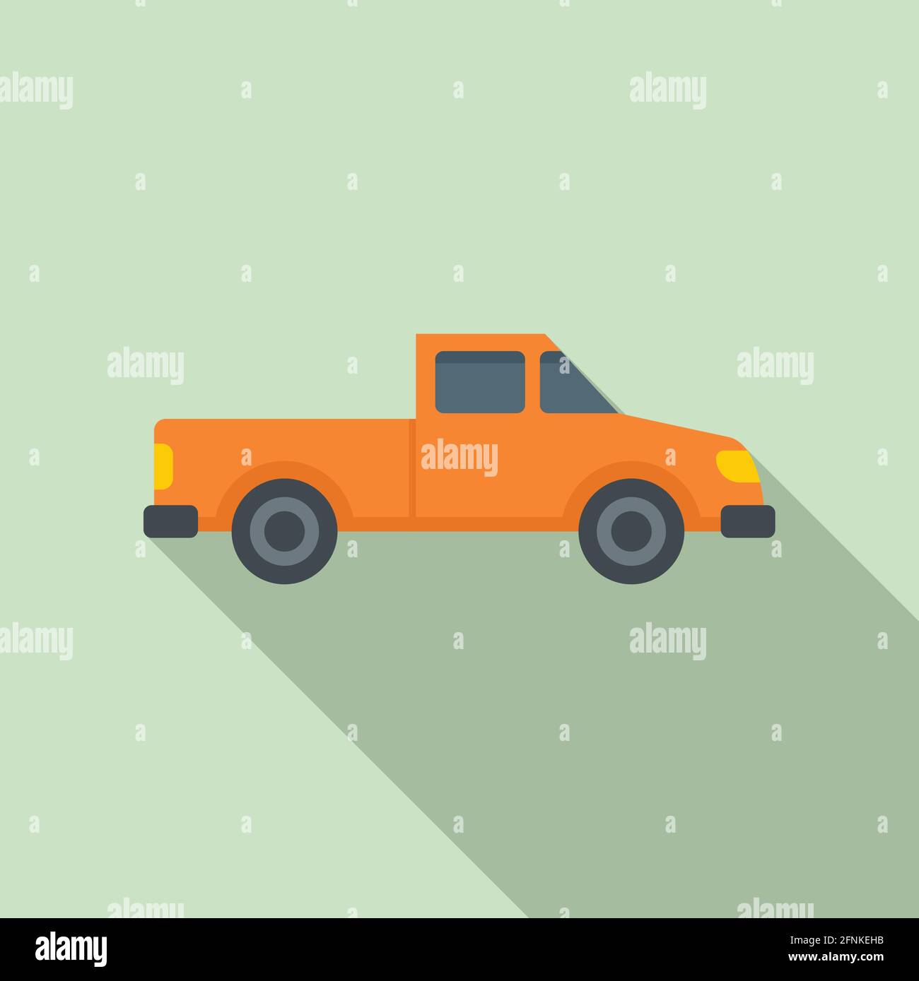 Hitchhiking pickup icon, flat style Stock Vector Image & Art Alamy