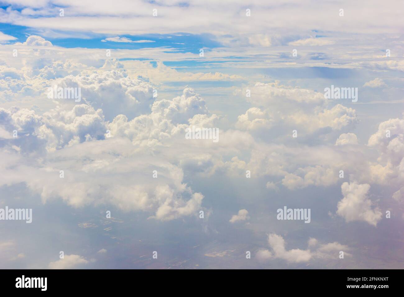 Cloudscape blue sky and white cloud background Stock Photo - Alamy