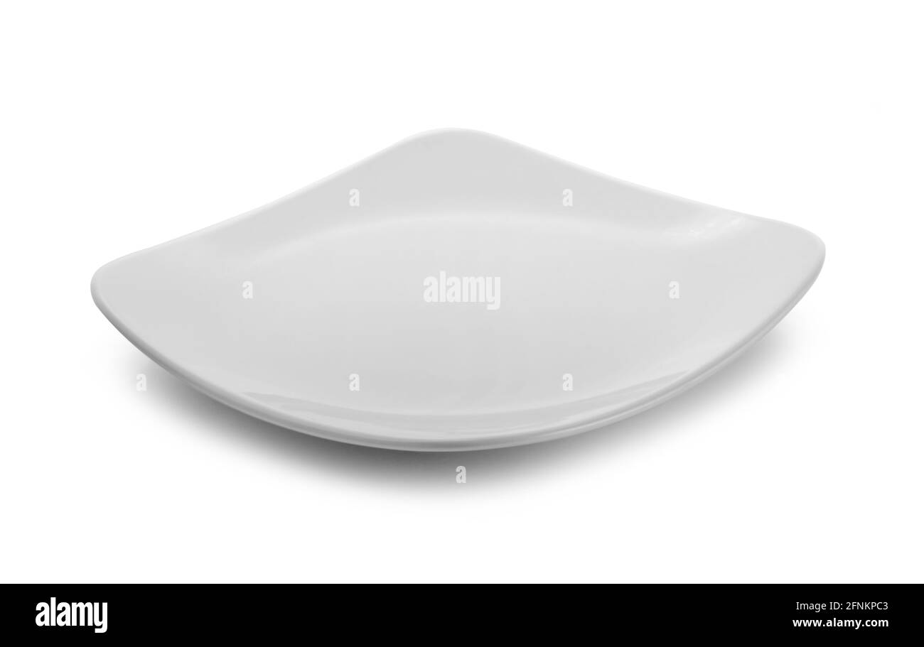 white plate isolated on white background Stock Photo - Alamy