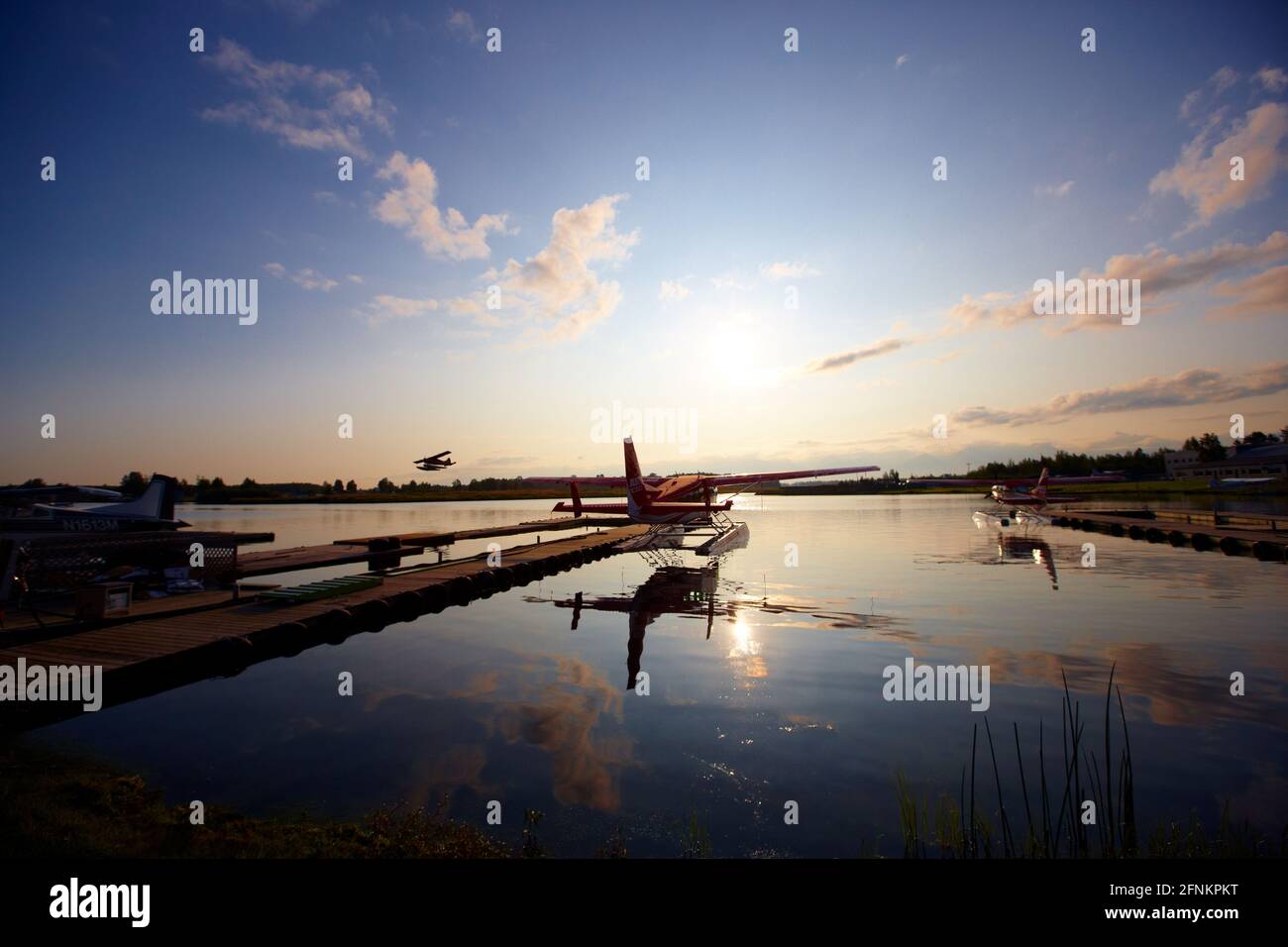 Floatplane in Alaska Stock Photo