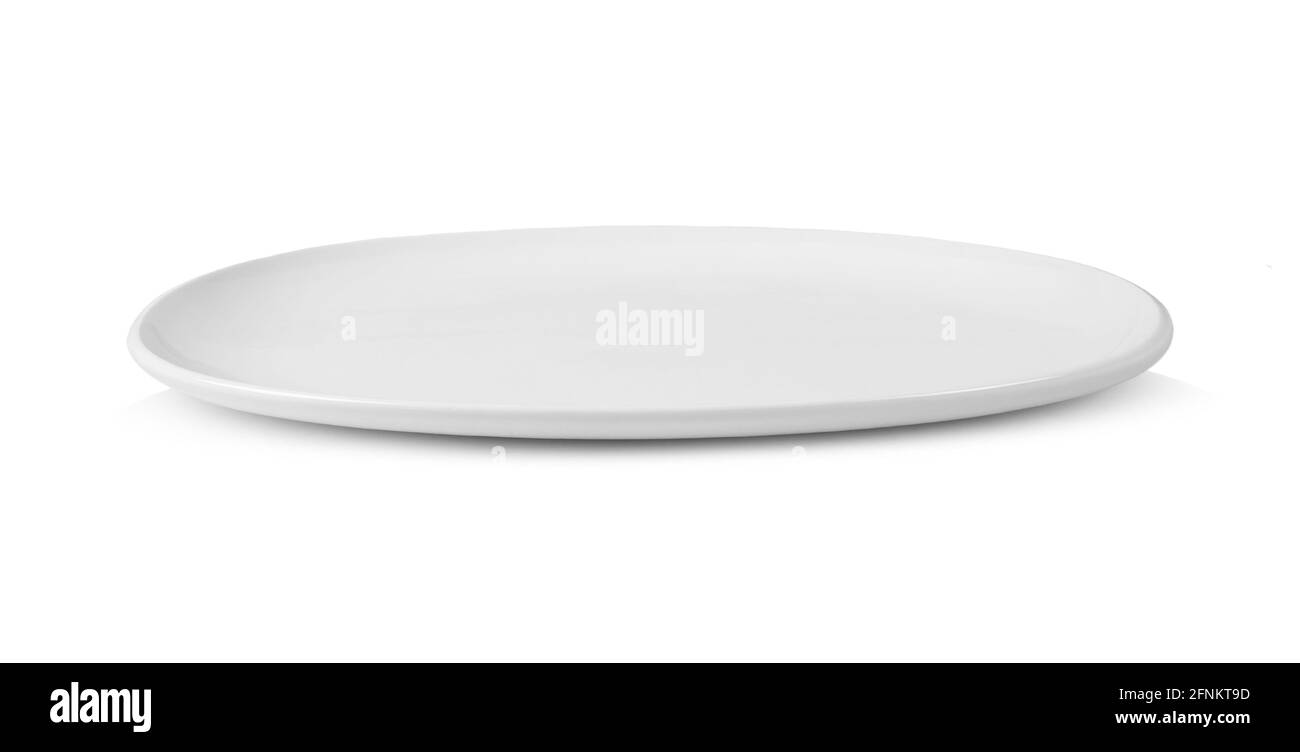 white plate isolated on white background Stock Photo - Alamy