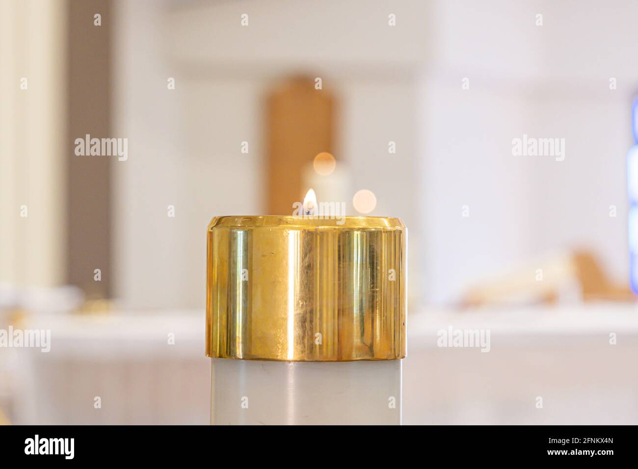 Baptism candles hires stock photography and images Alamy