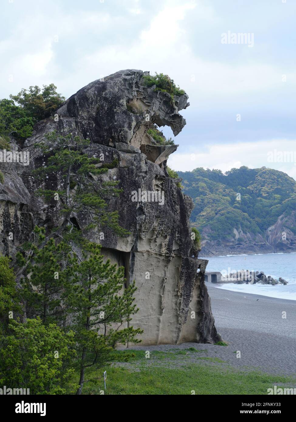 Lion Rock in Kumano, Mie Prefecture, Japan Stock Photo