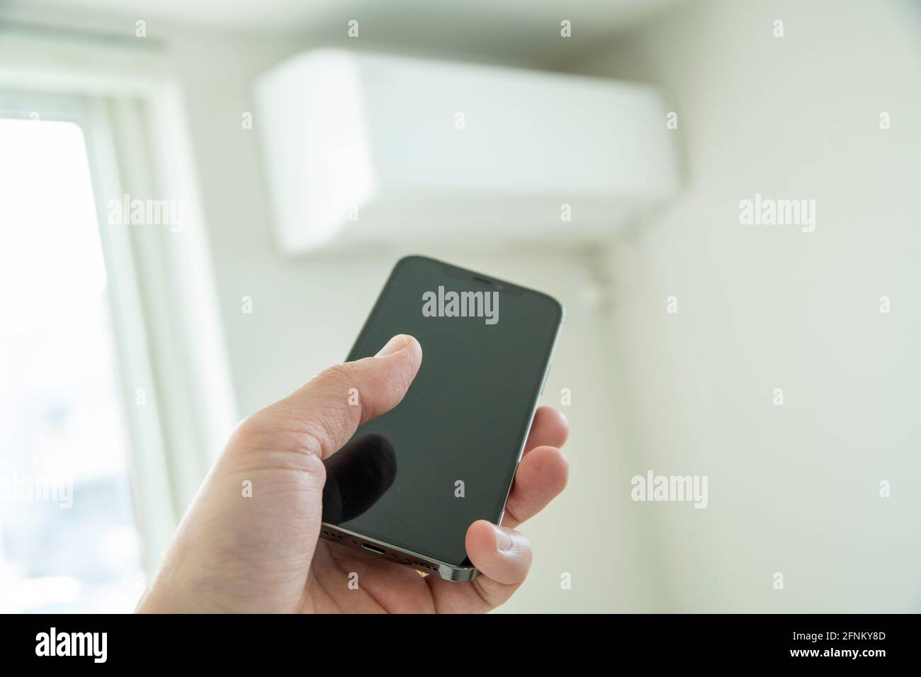 Smart Home Appliances Controller Stock Photo