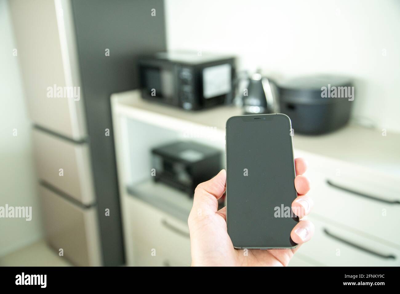 Smart Home Appliances Controller Stock Photo Alamy