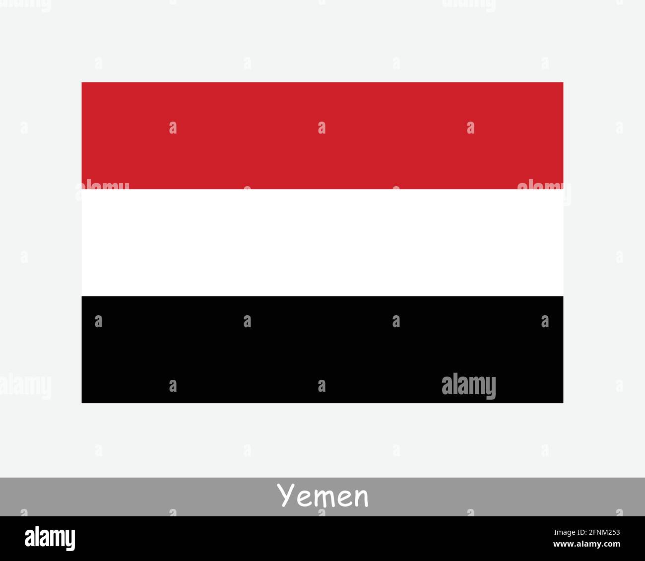 National Flag of Yemen. Yemeni Country Flag. Republic of Yemen Detailed